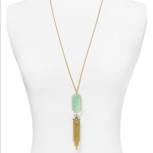 Kendra Scott “Rayne” necklace in light green